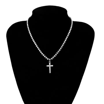 New Fast and Furious 7 Dominic Toretto Crystal Jesus Cross Pendant Necklace