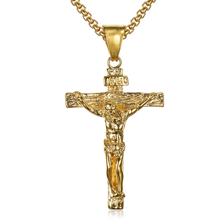 Christ Cross Pendant Necklace - Jesus Christ Heals