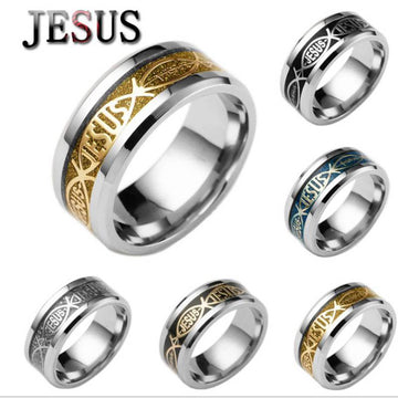 Premium Stainless Steel Jesus Ring