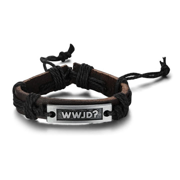 WWJD Leather Bracelet