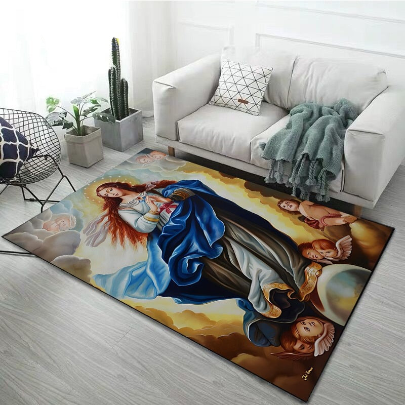 Jesus Mother Printing Carpet - Jesus Christ Heals