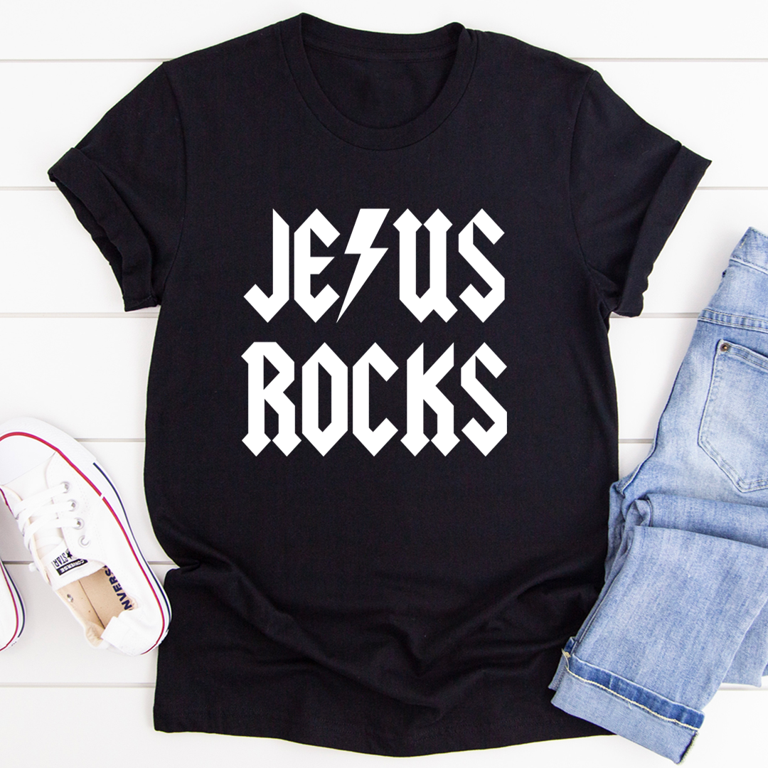 Jesus Rocks Tee - Jesus Christ Heals