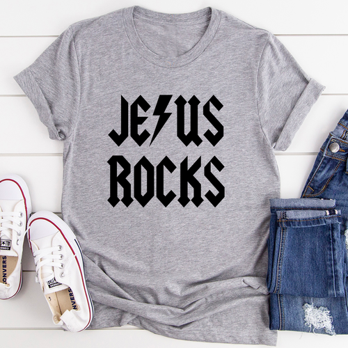 Jesus Rocks Tee - Jesus Christ Heals