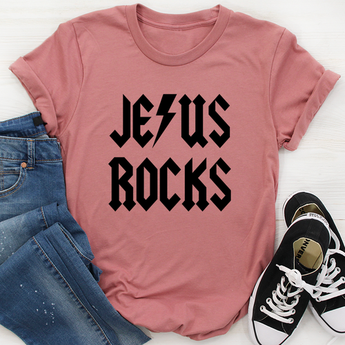 Jesus Rocks Tee - Jesus Christ Heals