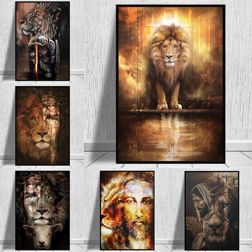 Jesus Lion Christ The Lion Of Judah Poster