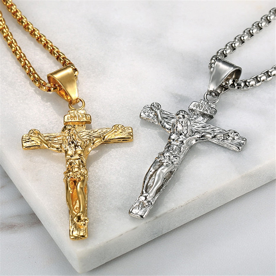 Christ Cross Pendant Necklace - Jesus Christ Heals