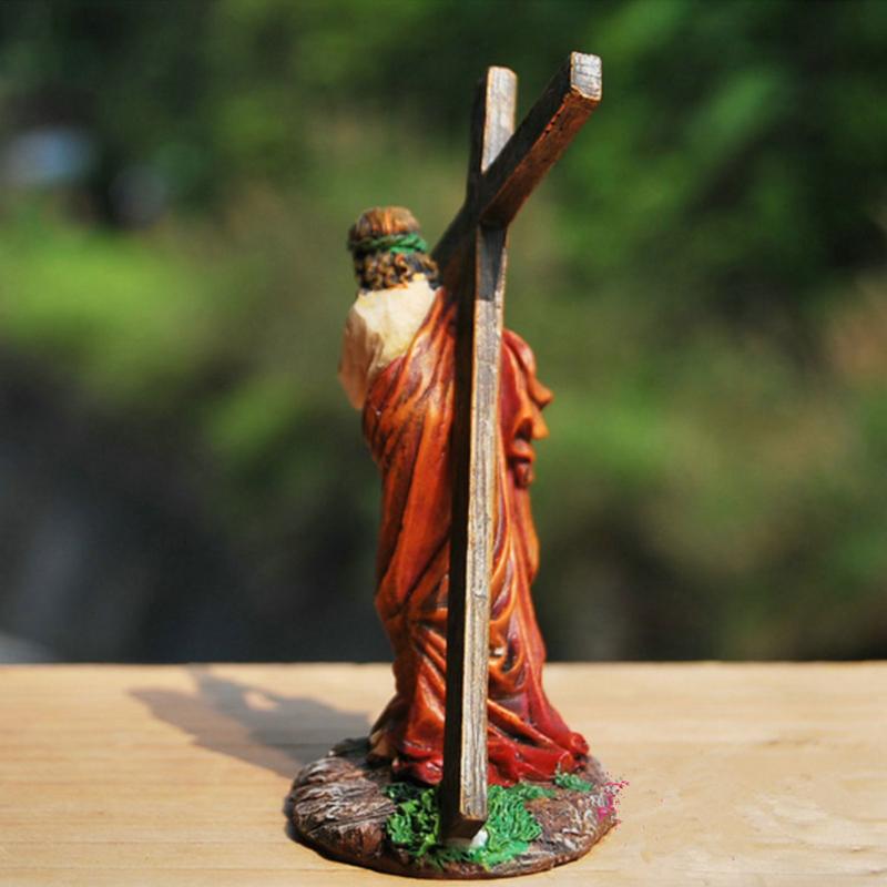 Jesus Bearing The Cross Statue - Jesus Christ Heals