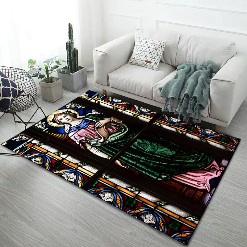 Jesus Mother Printing Carpet - Jesus Christ Heals