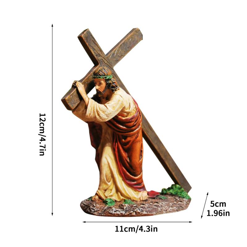 Jesus Bearing The Cross Statue - Jesus Christ Heals