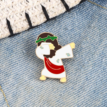 Dab Jesus Brooch