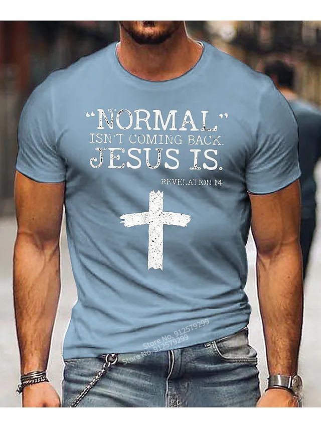 Casual Jesus Christ Cross T-shirt - Jesus Christ Heals