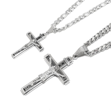 Stainless Steel Crucifix Necklace