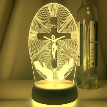 Crucifixion of Jesus Led Night Light