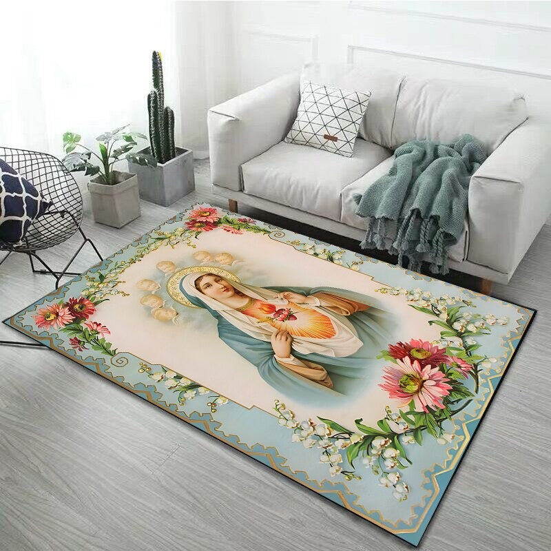 Jesus Mother Printing Carpet - Jesus Christ Heals