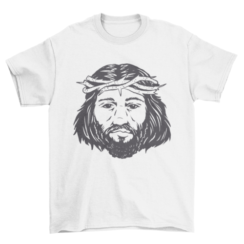 Jesus christ portrait t-shirt design - Jesus Christ Heals