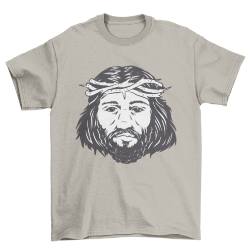 Jesus christ portrait t-shirt design - Jesus Christ Heals