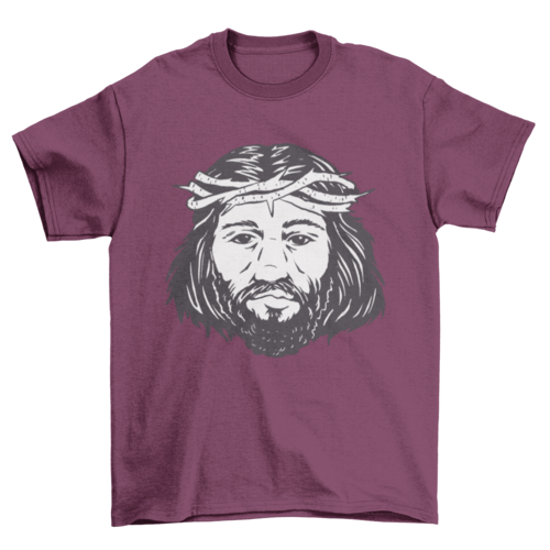 Jesus christ portrait t-shirt design - Jesus Christ Heals