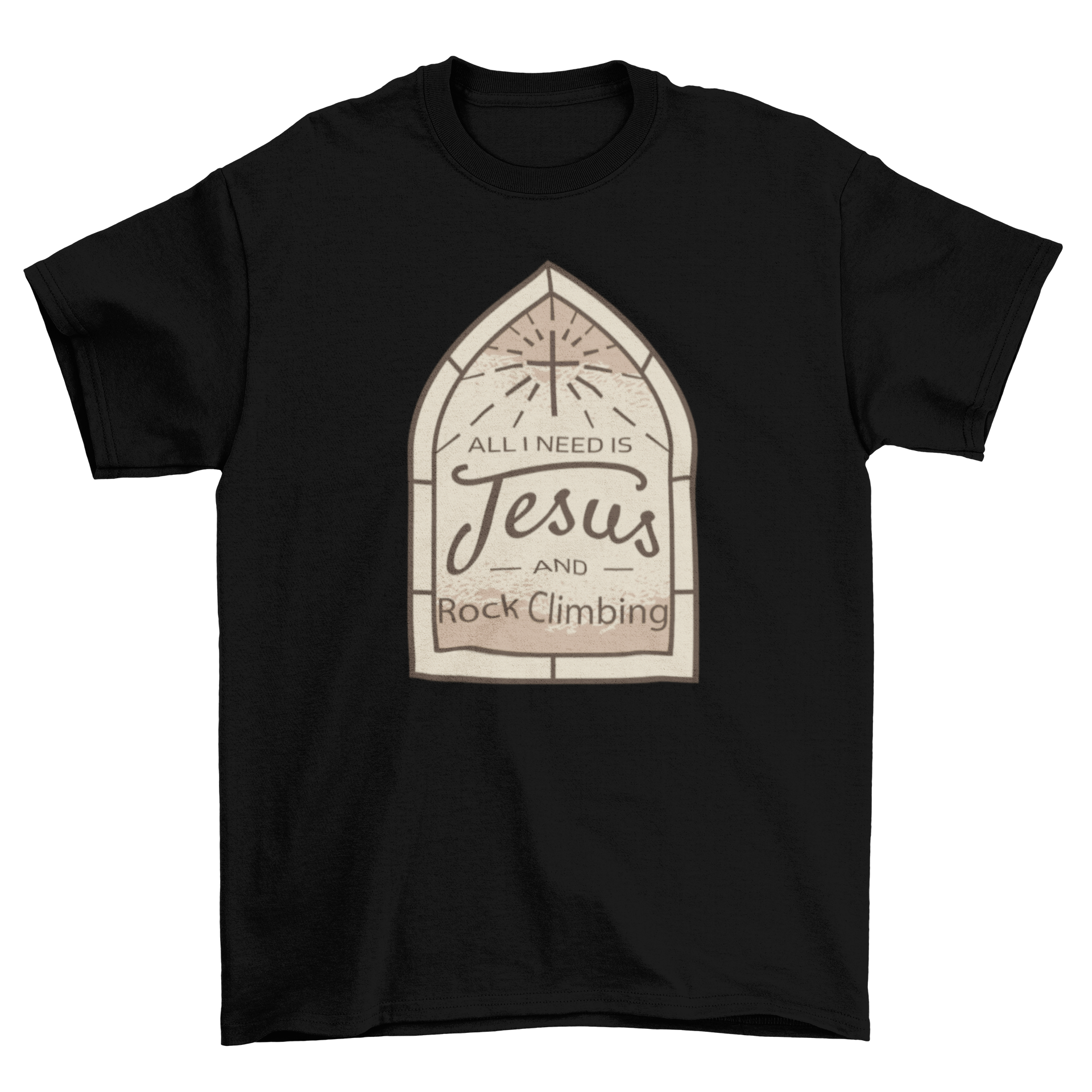 Jesus rock climbing quote t-shirt - Jesus Christ Heals