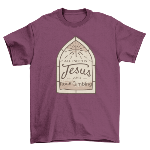 Jesus rock climbing quote t-shirt - Jesus Christ Heals