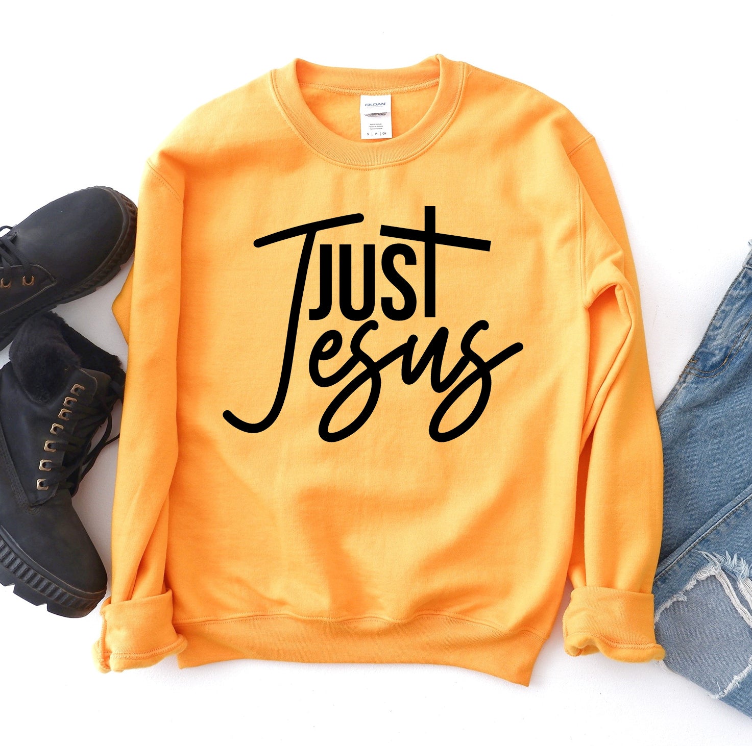 Just Jesus Sweatshirt - Jesus Christ Heals