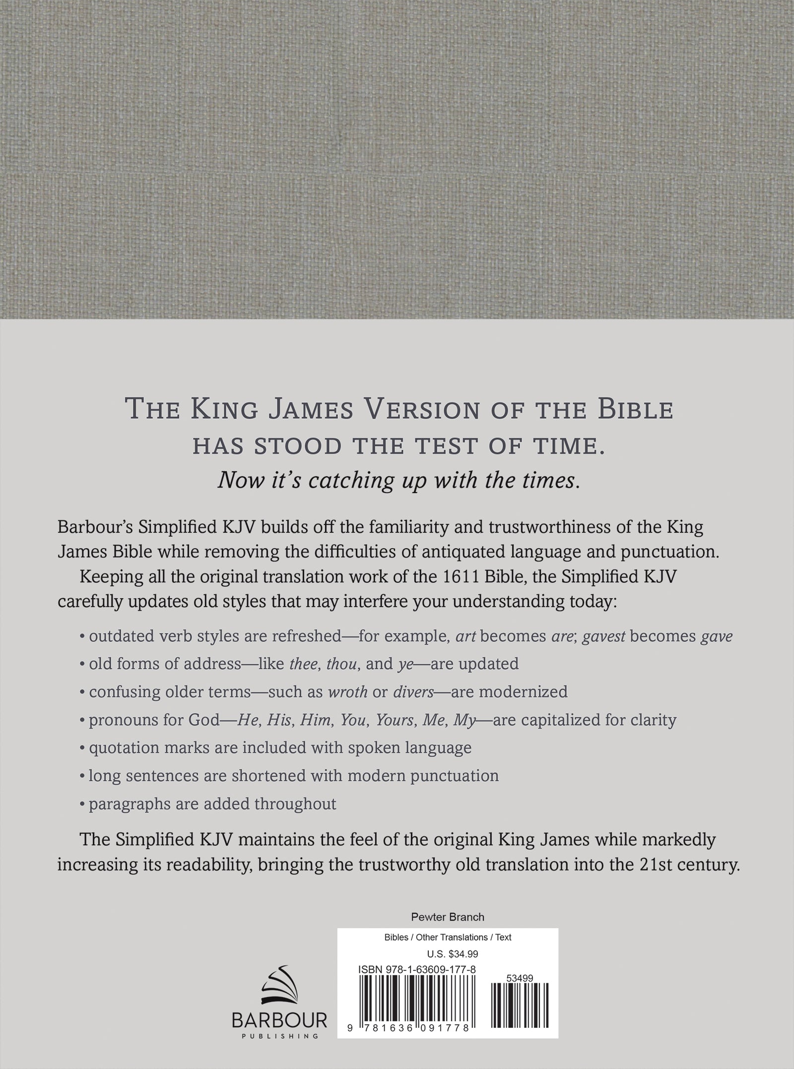 The Simplified KJV [Pewter Branch] - Jesus Christ Heals