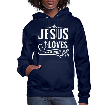 Uniquely You Womens Hoodie, Jesus Loves Me