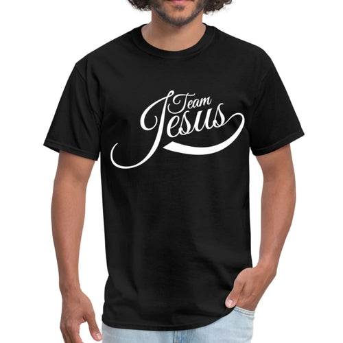 Mens T-Shirt, Team Jesus  Graphic Tee - Jesus Christ Heals