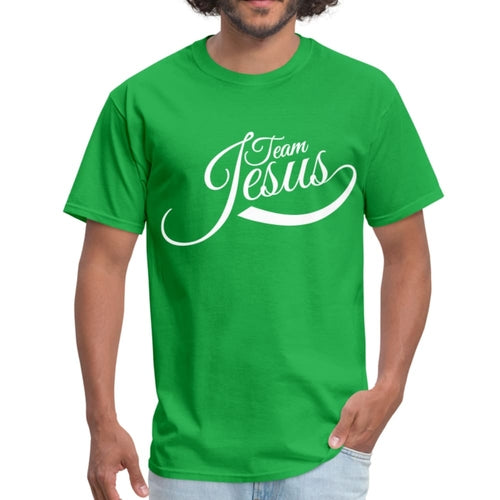 Mens T-Shirt, Team Jesus  Graphic Tee - Jesus Christ Heals