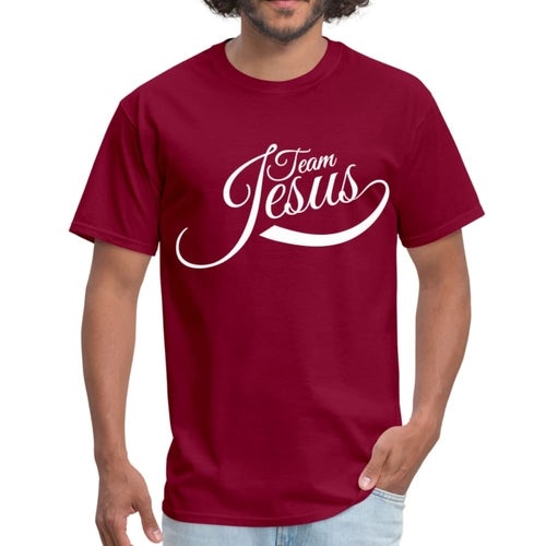 Mens T-Shirt, Team Jesus  Graphic Tee - Jesus Christ Heals