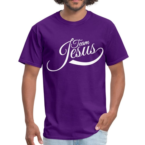 Mens T-Shirt, Team Jesus  Graphic Tee - Jesus Christ Heals