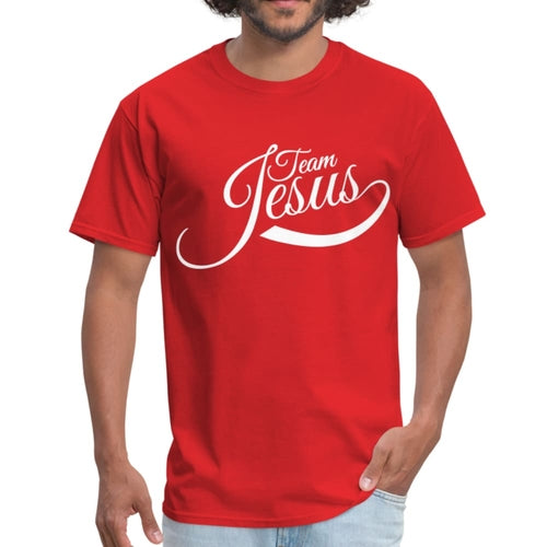 Mens T-Shirt, Team Jesus  Graphic Tee - Jesus Christ Heals