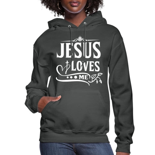 Uniquely You Womens Hoodie, Jesus Loves Me - Jesus Christ Heals