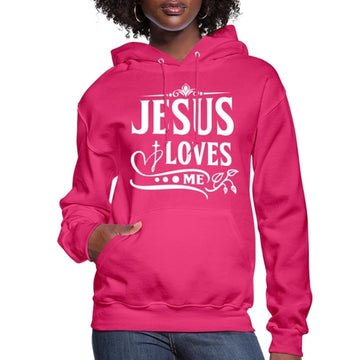 Uniquely You Womens Hoodie, Jesus Loves Me