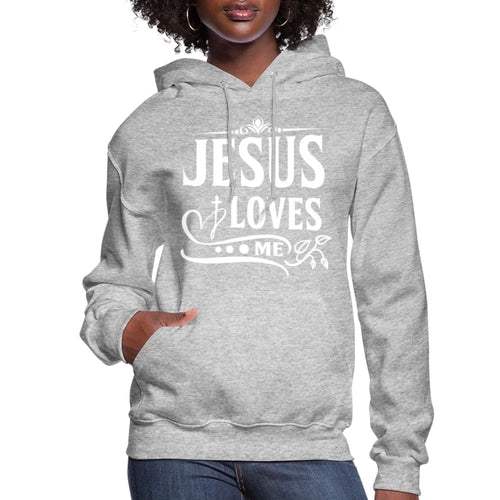 Uniquely You Womens Hoodie, Jesus Loves Me - Jesus Christ Heals