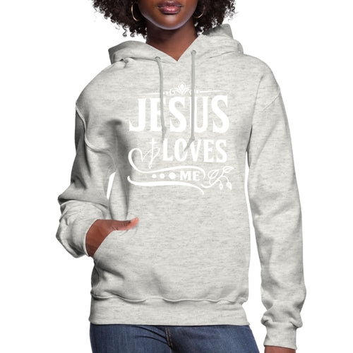 Uniquely You Womens Hoodie, Jesus Loves Me - Jesus Christ Heals