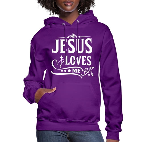 Uniquely You Womens Hoodie, Jesus Loves Me - Jesus Christ Heals