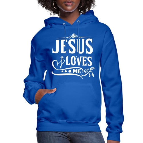 Uniquely You Womens Hoodie, Jesus Loves Me - Jesus Christ Heals