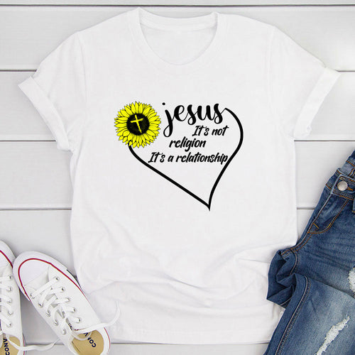 Jesus Is Not Religion T-Shirt - Jesus Christ Heals